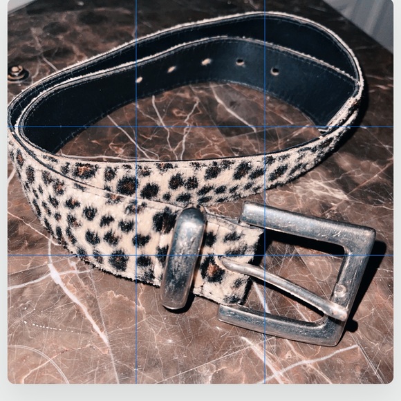 Vintage 80’s Prestige Leather Leopard Belt Absolutely Fresh Made in USA Size M - Picture 1 of 2